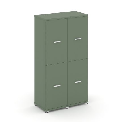 Concept Шкаф 2 узкие секции, 4 ниши CN.STU-422 W Кобо/Металл Белый 836*420*1554