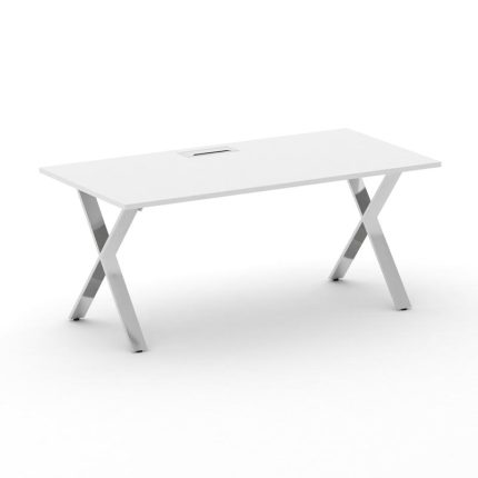Cross Стол руководителя CRF.SR-1 Белый F/Нерж. Сталь 1800*900*750
