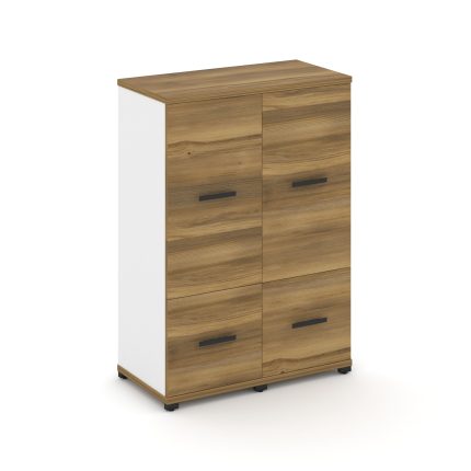 Concept Шкаф 2 узкие секции, 3 ниши CN.STU-322 B Сандал Янтарный/Белый Бриллиант/Металл Черный 836*4