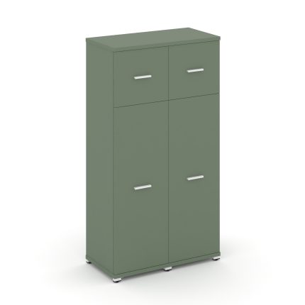 Concept Шкаф 2 узкие секции, 4 ниши CN.STU-424 W Кобо/Металл Белый 836*420*1554