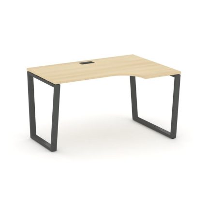 Style Project Стол рабочий эргоном. SN-6T2.SPA-022(R) Акация Лорка/Металл Антрацит/Заглушка Пластик