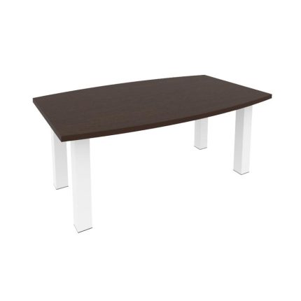 First Стол переговорный KPRG-2 Венге Цаво/Металл Белый 1800*1100*750