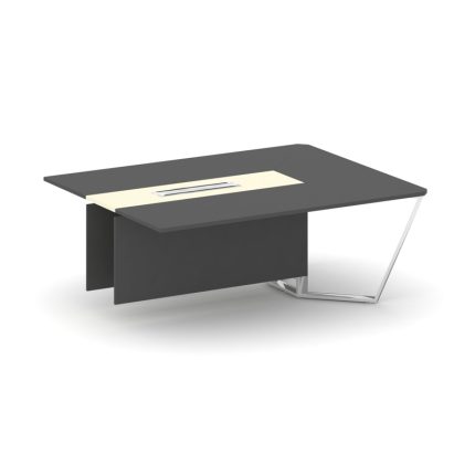 Steel Meet Завершающий модуль L=2000 MMK-PR.B.SPZW-20 Антрацит/Ваниль Глянец/Нержавеющая Сталь/Хром