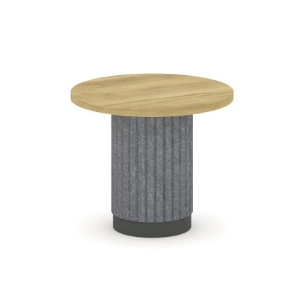 Felto Стол журнальный круглый D=600 PR.C.SPRG-008.D Дуб Винченцо/Металл Антрацит/Морская Галька 600*