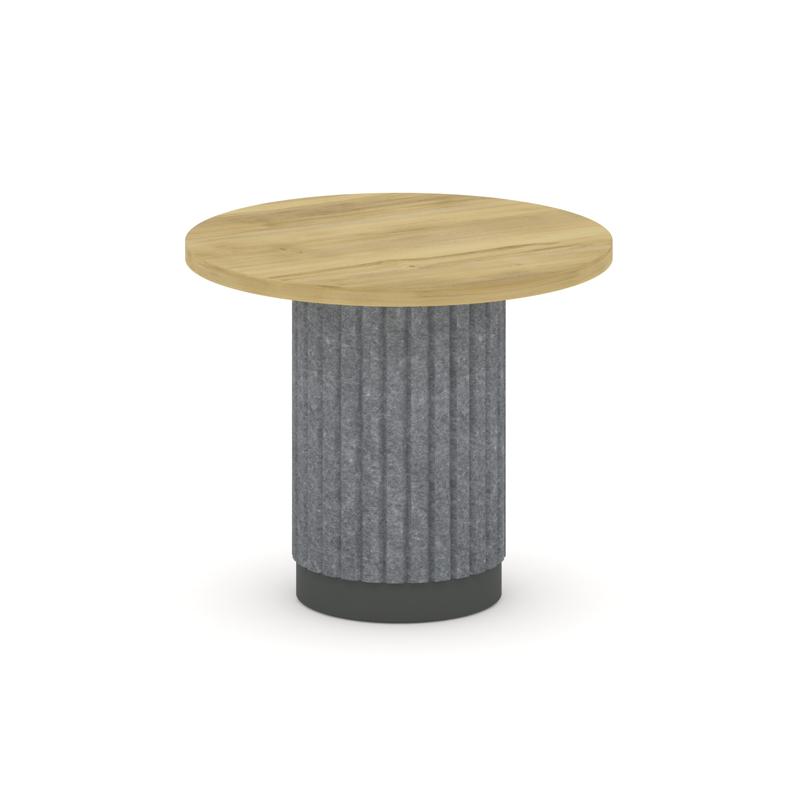 Felto Стол журнальный круглый D=600 PR.C.SPRG-008.D Дуб Винченцо/Металл Антрацит/Морская Галька 600*