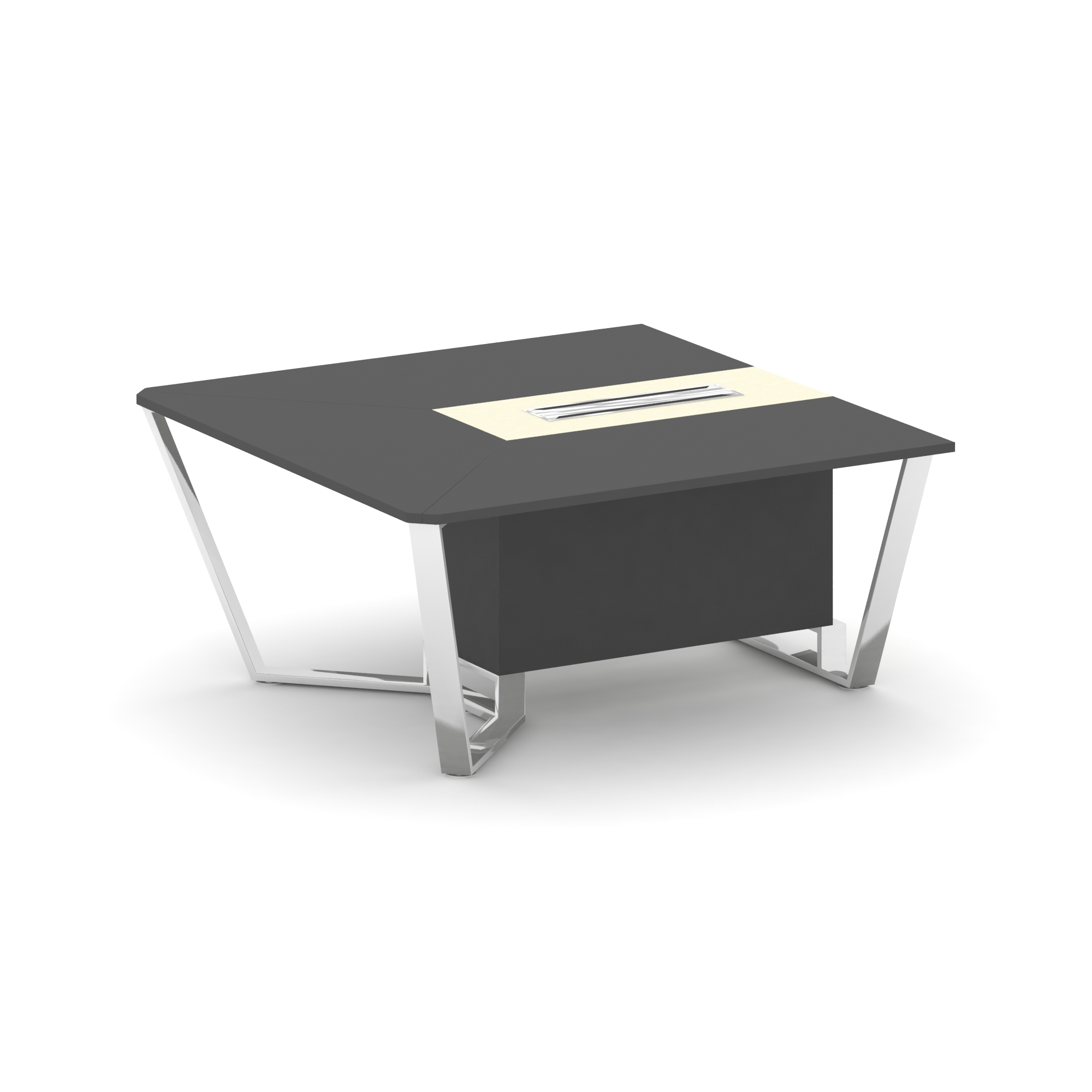 Steel Meet Начальный модуль L=1600 MM-PR.B.SPNW-16 Антрацит/Ваниль Глянец/Нержавеющая Сталь/Хром 160