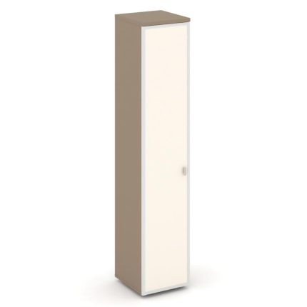 Estetica Шкаф высокий узкий левый ES.SU-1.10R (L) I Латте/Лакобель ivory 400*420*1977