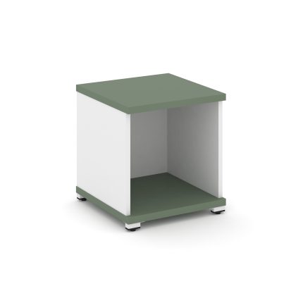 Concept Стеллаж 1 узкая секция, 1 ниша CN.STU-110 Кобо/Белый Бриллиант/Металл Белый 420*420*450