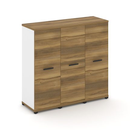 Concept Шкаф 3 узкие секции, 3 ниши CN.STU-336 B Сандал Янтарный/Белый Бриллиант/Металл Черный 1252*