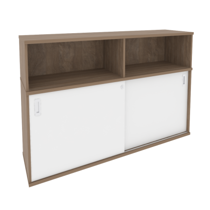 Onix Шкаф-купе приставной/опорный O.SHKO-2.8 T Дуб Аризона/Белый Бриллиант 1635*432*1120