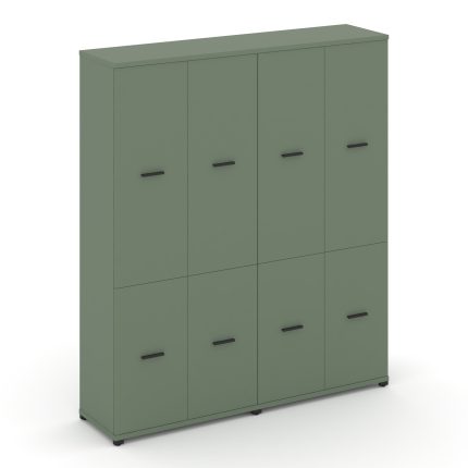 Concept Шкаф 2 широкие секции, 5 ниш CN.STS-522 B Кобо/Металл Черный 1668*420*1922