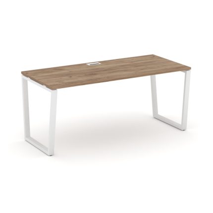 Style Project Direct Стол письменный SN-6T2.SR-013.M Дуб Табак/Металл Белый/Заглушка Металл Белый 13