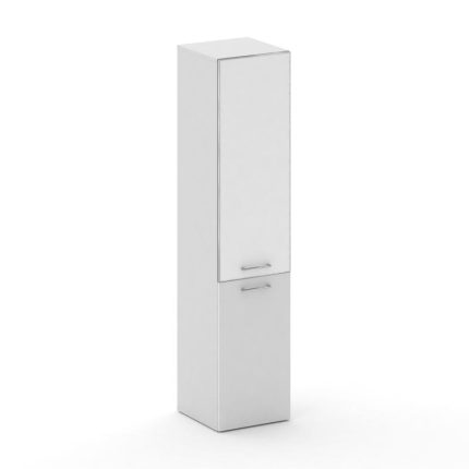 Cross Шкаф узкий высокий CRF.SU-101 (R) white Белый F/Белый Бриллиант UM/Лакобель Белый 450*460*2000
