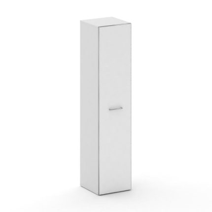 Cross Шкаф узкий высокий  универсальный CR.SU-103 white Белый Бриллиант UM/Лакобель Белый 450*460*20