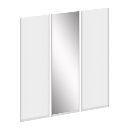 Maris Комплект дверей ЛДСП 2шт+Зеркало 1шт.для шкафа низкого L=2219мм SH.DZDK-5.2 Белый Бриллиант 74