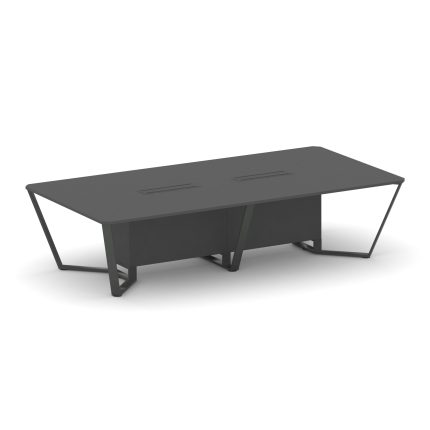 Steel Meet Стол переговорный прямоугольный KD-PR.B.SP-12 Антрацит/Металл Антрацит 3200*1600*750