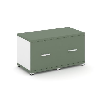 Concept Шкаф 2 узкие секции, 1 ниша CN.STU-123 W Кобо/Белый Бриллиант/Металл Белый 836*420*450