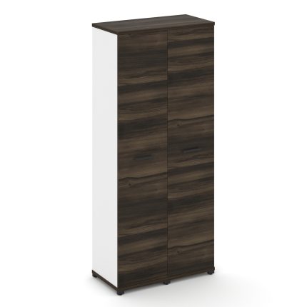 Concept Шкаф 2 узкие секции, 5 ниш CN.STU-528 B Дуб Мали/Белый Бриллиант/Металл Черный 836*420*1922