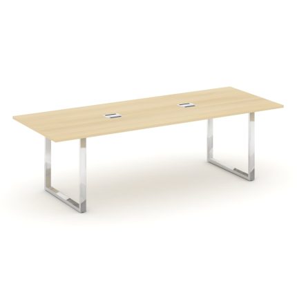 Style Project Direct Lux Стол переговорный M-SN-6O.SPRG-258 Акация Лорка/Нержавеющая Сталь/Хром 2580