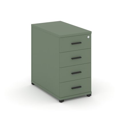 Concept Тумба опорная/приставная 4 ящ. CN.TGO-002 B Кобо/Металл Черный 420*720*750