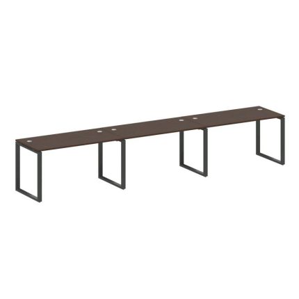 Metal System Рабочая станция на 3 места на О-образном м/к БО.СМ-3.3 Венге Цаво/Металл Антрацит 4200*