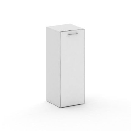 Cross Шкаф узкий средний CR.SU-204 (R) white Белый Бриллиант UM/Лакобель Белый 450*460*1202