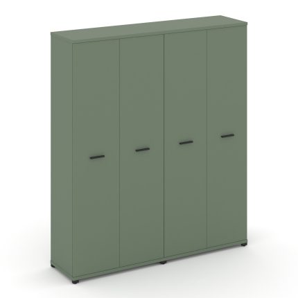 Concept Шкаф 2 широкие секции, 5 ниш CN.STS-528 B Кобо/Металл Черный 1668*420*1922