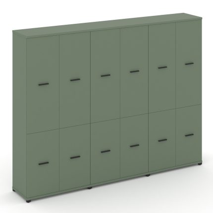 Concept Шкаф 3 широкие секции, 5 ниш CN.STS-532 B Кобо/Металл Черный 2500*420*1922