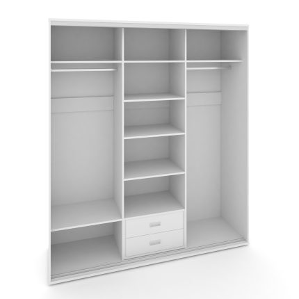 Maris Комплект №1, 3-х секционного шкафа высокого L=1769мм SH.K3-2.1 K1 Белый Бриллиант 1769*600*239