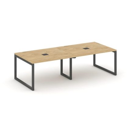 Style Project Стол переговорный SN-5O.SPRG-043 Тиквуд Светлый/Металл Антрацит 2760*1180*750