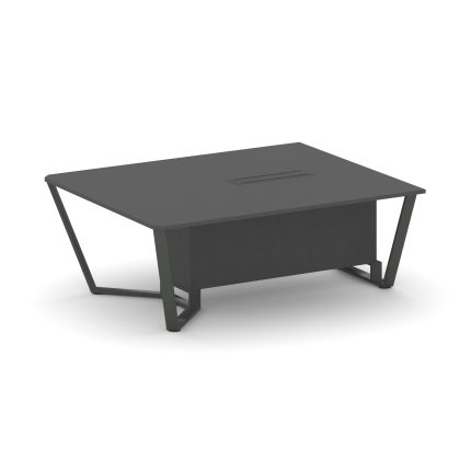 Steel Meet Начальный модуль L=2000 KD-PR.B.SPNW-20 Антрацит/Металл Антрацит 2000*1600*750