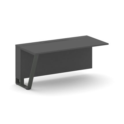 Steel Meet Завершающий модуль KD-PR.B.SPZO-16(L) Антрацит/Металл Антрацит 1600*800*750