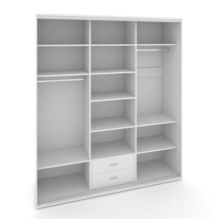 Maris Комплект №2, 3-х секционного шкафа высокого L=1769мм SH.K3-2.1 K2 Белый Бриллиант 1769*600*239