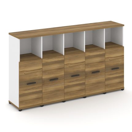 Concept Шкаф 5 узких секций, 3 ниши CN.STU-354 RMB B Сандал Янтарный/Белый Бриллиант/Металл Черный/С