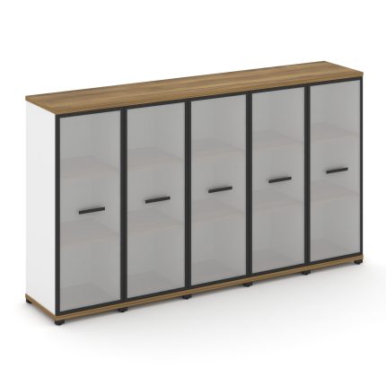 Concept Шкаф 5 узких секций, 3 ниши CN.STU-356 RMB B Сандал Янтарный/Белый Бриллиант/Металл Черный/С