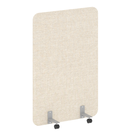 R-line soft Перегородка на металлических опорах, на роликах AP.R-100-150 Romeo 02/Металл Серый 1000*