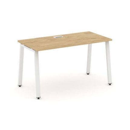 Style Project Стол письменный SN-6A.SP-015 Тиквуд Светлый/Металл Белый 1780*700*750