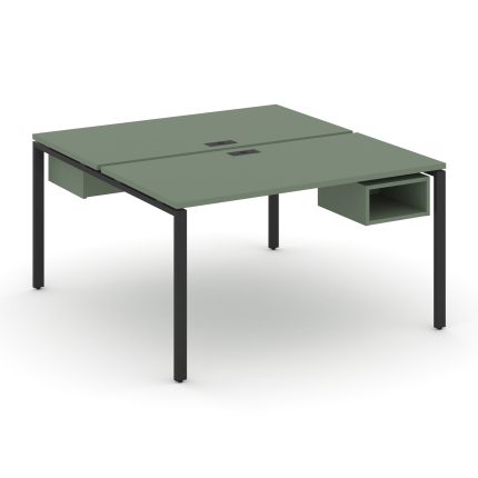 Concept Рабочая станция 2 сторонняя с подвесными тумбами на 2 места CN.DRS-101 Кобо/Металл Черный 98