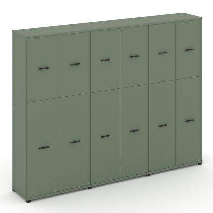 Concept Шкаф 3 широкие секции, 5 ниш CN.STS-535 B Кобо/Металл Черный 2500*420*1922