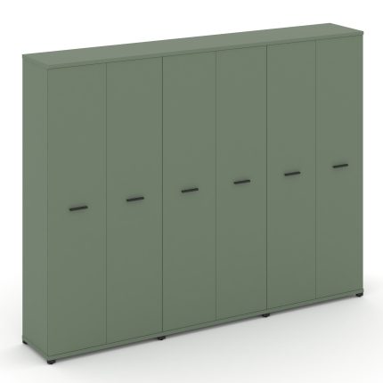 Concept Шкаф 3 широкие секции, 5 ниш CN.STS-538 B Кобо/Металл Черный 2500*420*1922