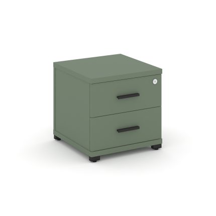 Concept Тумба приставная 2 ящ. CN.TUP-001 B Кобо/Металл Черный 420*420*416