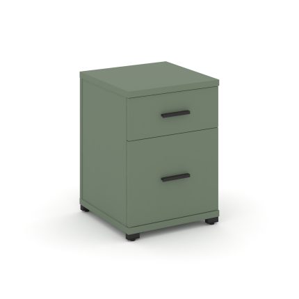 Concept Тумба опорная/приставная 1 ящ.+1 распаш. фасад CN.TUO-004 B Кобо/Металл Черный 420*420*583