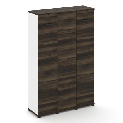 Concept Шкаф 3 узкие секции, 5 ниш CN.STU-537 B Дуб Мали/Белый Бриллиант/Металл Черный 1252*420*1922