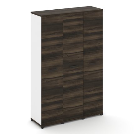 Concept Шкаф 3 узкие секции, 5 ниш CN.STU-538 B Дуб Мали/Белый Бриллиант/Металл Черный 1252*420*1922