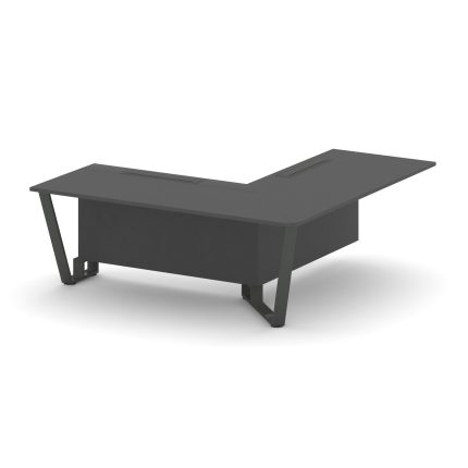 Steel Meet Проходной угловой модуль правый KD-PR.B.SPPOU-20(R) Антрацит/Металл Антрацит 2000*2000*75