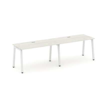 Style Project Рабочая станция 1 сторон. SN-5A.ORS-004 Дуб Наварра/Металл Белый 3160*600*750