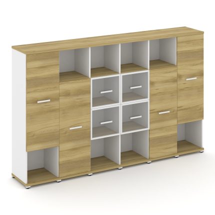 Concept Набор №461.U CN.STUN-461 RPW W Дуб Винченцо/Белый Бриллиант/Металл Белый 2500*420*1922