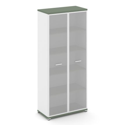 Concept Шкаф 1 широкая секция, 5 ниш CN.STS-518 RMW W Кобо/Белый Бриллиант/Металл Белый/Сатин 836*42