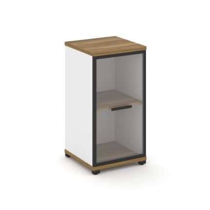 Concept Шкаф 1 узкая секция, 2 ниши CN.STU-213 RPB B Сандал Янтарный/Белый Бриллиант/Металл Черный/П