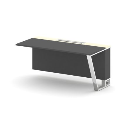 Steel Meet Завершающий модуль MMK-PR.B.SPZO-16(R) Антрацит/Ваниль Глянец/Нержавеющая Сталь/Хром 1600